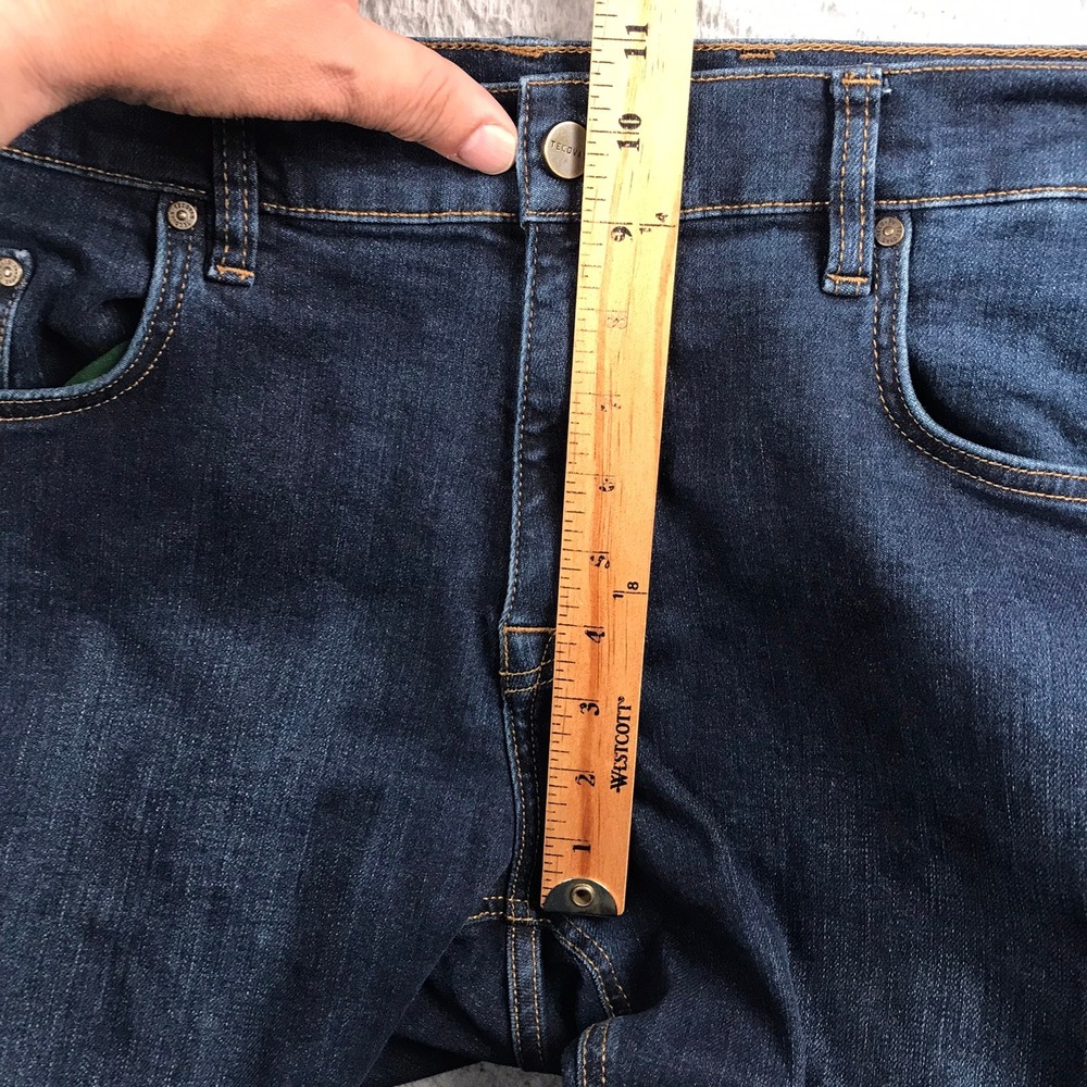 Tecovas Standard Jean Mens 36 (37x34) Dark Blue Straight Leg Stretch Denim - Picture 13 of 16